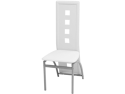 Maison Exclusive - Sillas De Comedor 4 Unidades Cuero Sintético Blanco