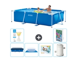 Intex Piscina Com Estrutura Retangular - 260x160x65 Cm - 7-peças S148