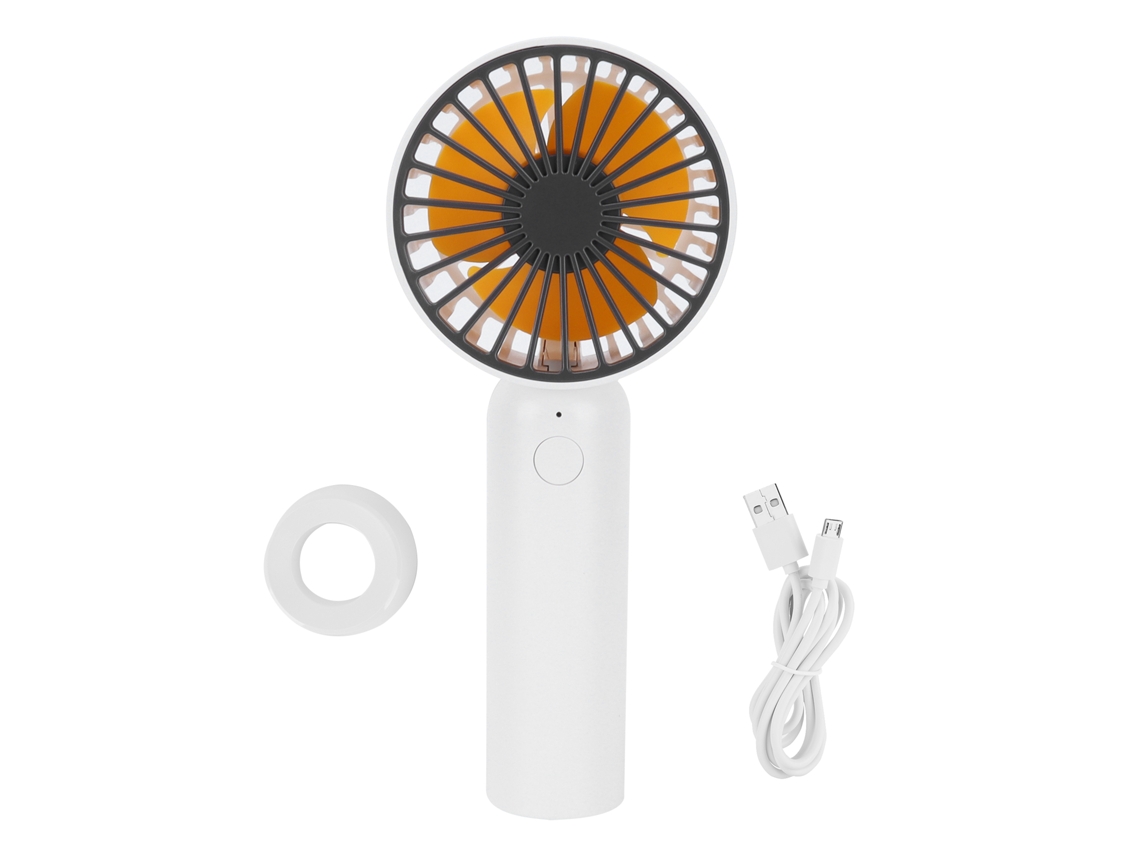 Ventilador Mini Portátil De Mão E Mesa Usb Carregável 3 Níveis De Velocidade Bateria 1200mah Para Casa Dormitório Exterior