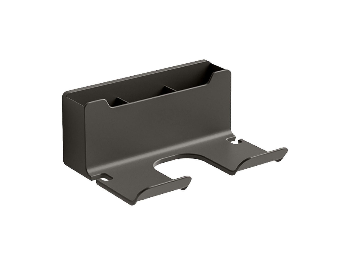 Soporte de pared para secador de pelo (no requiere perforación), organizador de herramientas de acrílico, secador de pelo de pared, GOKOCO