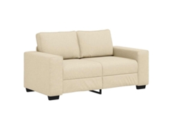 Maison Exclusive - Sofá De 2 Plazas Color Crema, 160x77x82 Cm, De Tela