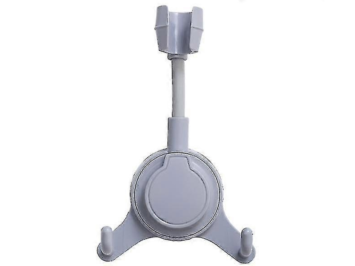 Soporte de ducha universal de doble gancho (sin orificio) Gris 5 piezas
