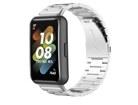 Correa de acero inoxidable tres cuentas para Huawei Band 7 - plata