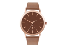 Reloj De Pulsera Analógico De Cuarzo Unisex Con Esfera Redonda, Fashion Café