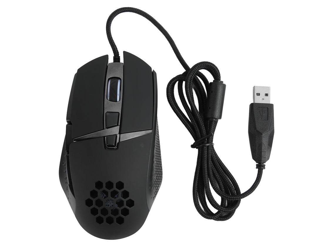 Ratón para juegos con cable, 6400 DPI, RGB, 8 botones