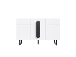 Mueble para TV, diseño moderno, almacenamiento funcional, aparador blanco.