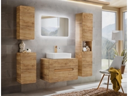 Armarios Laterales FURNLUX Classic Aruba (Beige, Madera Contrachapada - 35X32X68 Cm)
