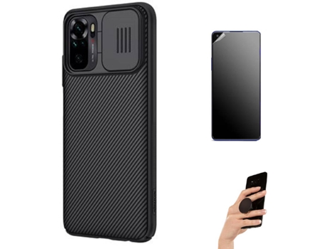 Kit Carcasa, Protector y Soporte Xiaomi Redmi Note 10 Pro Ultimatte Nillkin Camshield