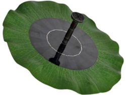 Fuente Solar Inoomp Con Forma De Hoja De Loto, Fuente Para Estanque De Jardín, Bebedero Para Pájaros, Para Exteriores,