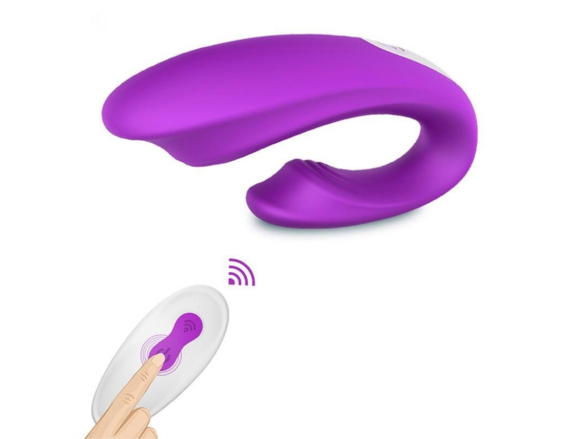 Vibrador portátil impermeable con control remoto inalámbrico para adultos (púrpura) YIZHOOD