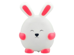 HYMNORA Adorable guardián nocturno, linda luz nocturna de conejito con silicona blanda, material no tóxico y seguro para bebés, para una iluminación segura y 