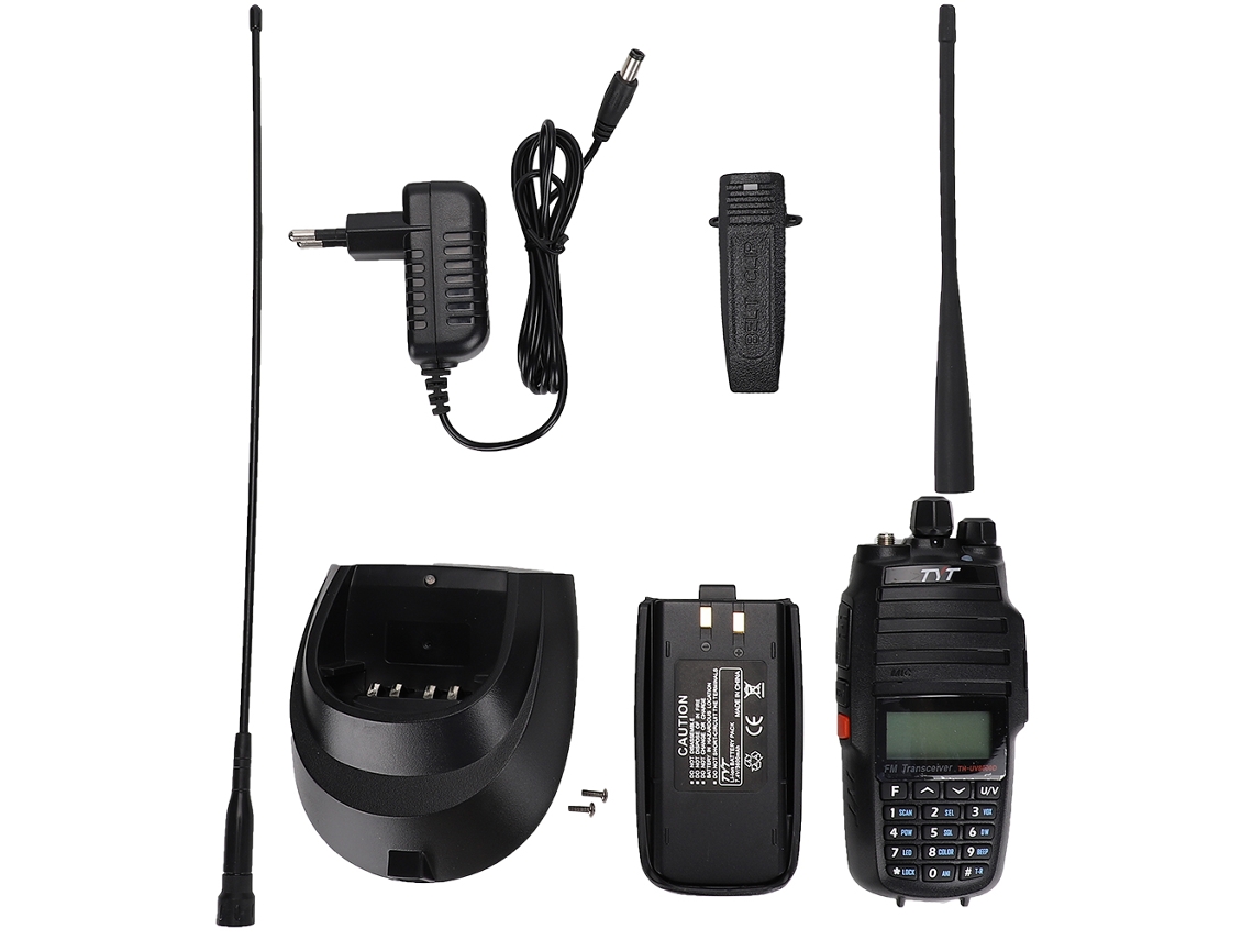 Walkie-talkie de alta potencia de 10 W con enchufe redondo