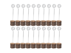 20 Tarjeteros De Madera De Primera Calidad Con Cordón En Espiral Para Bodas, Aniversarios Y Festivales.