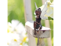 Figuras De Hadas Para Jardín Exterior, Esculturas De Resina Y Estatua De Ángel, Decoración Única, 18 Cm