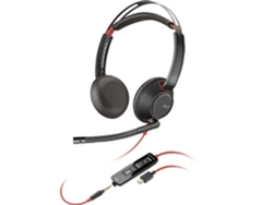 Auriculares POLY 805H3AA (Negro - USB - USB-C - Jack 3.5 mm)
