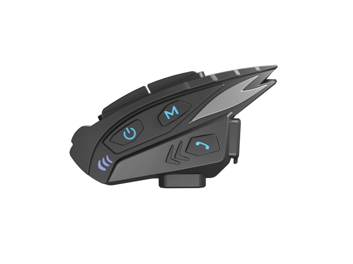 Intercomunicador Bluetooth para motocicleta para 2 usuarios, alcance de 1000 m, compartir música, reducción de ruido CVC, radio FM, I Ikikso