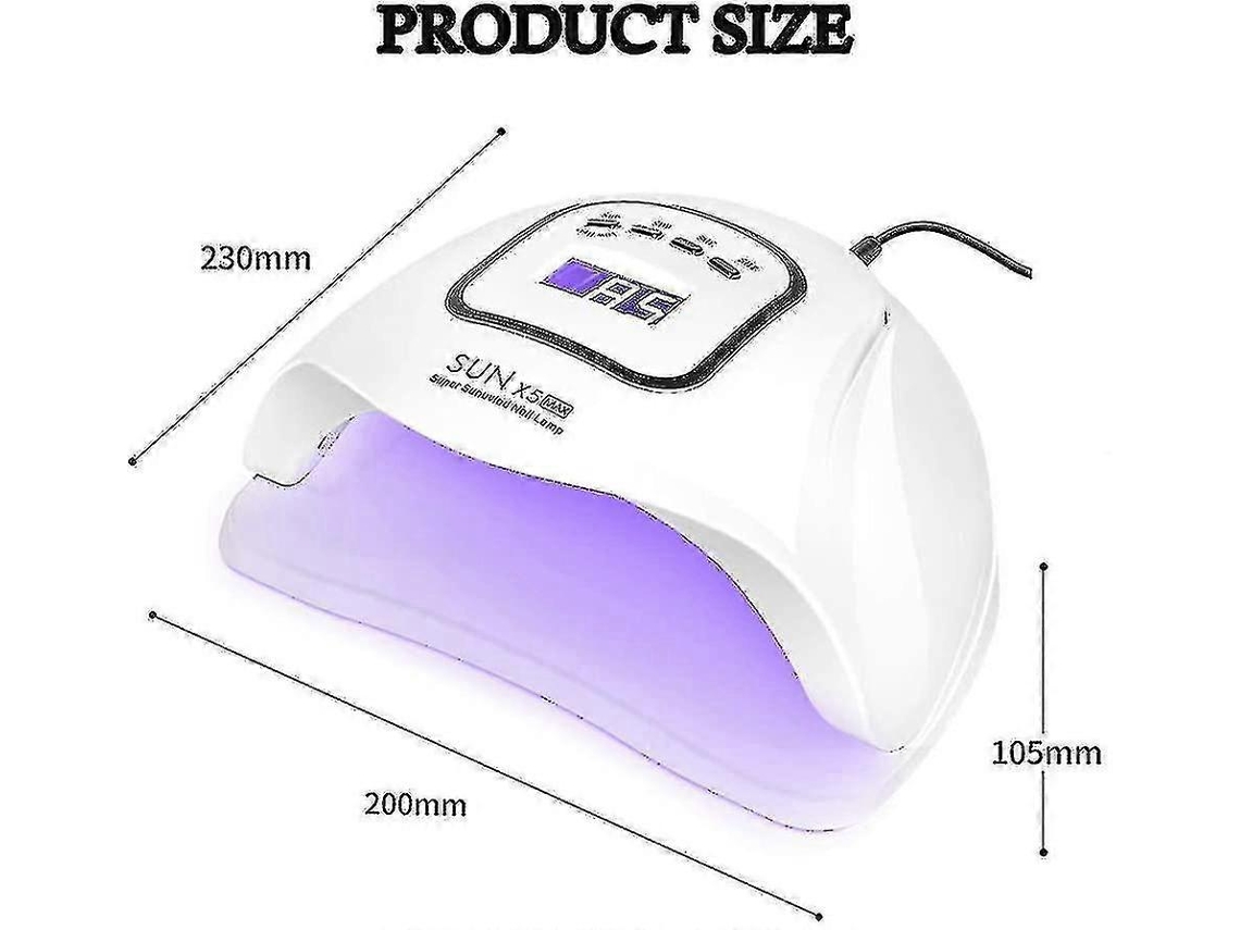 Lámpara de uñas UV LED de 150 W, secador profesional de esmalte de gel, lámpara de uñas UV con 4 temporizadores Ly Ebike