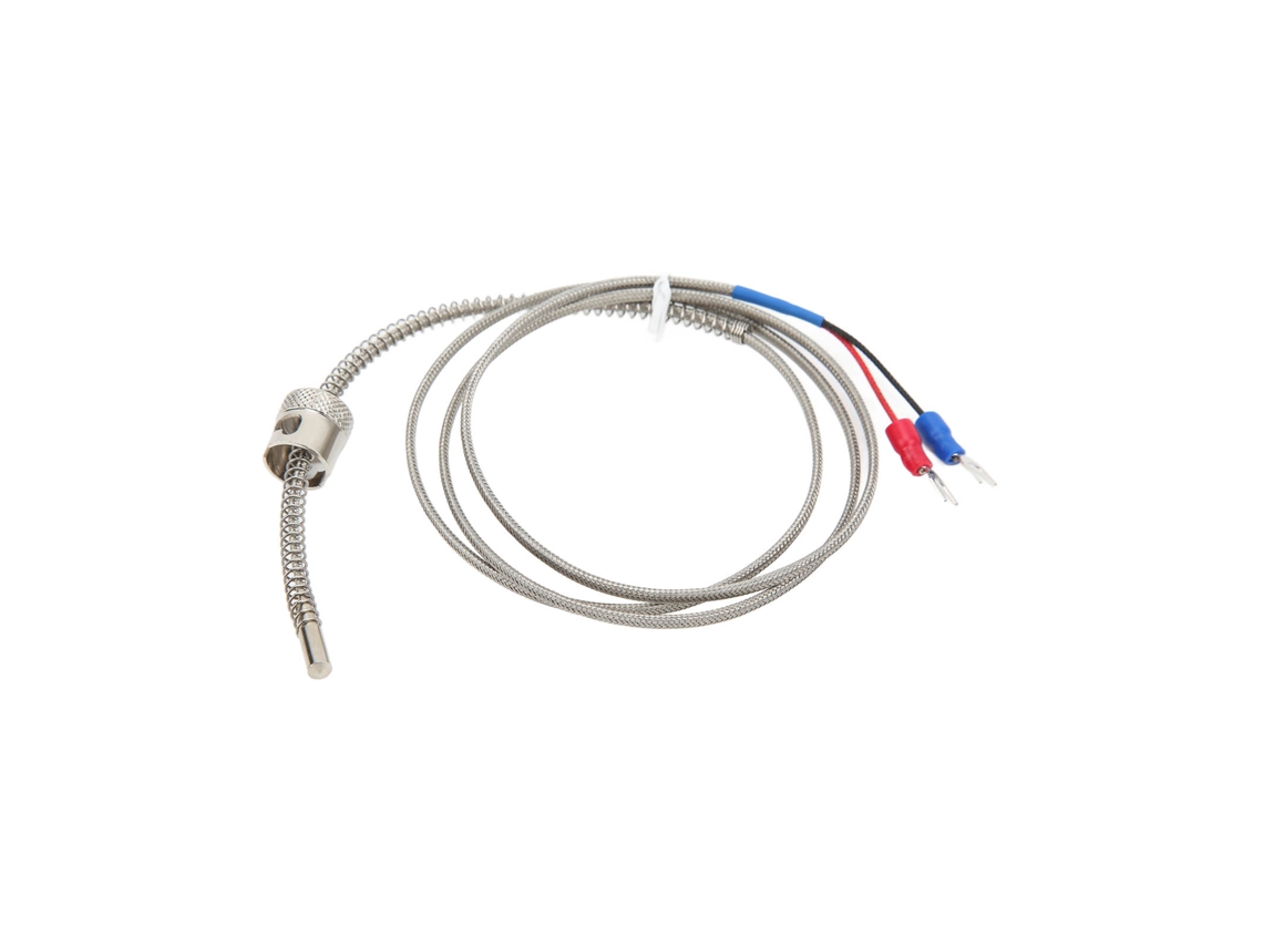 Sonda de control de temperatura de termopar tipo K de acero inoxidable de 1 m