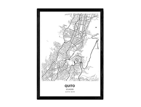 Poster NACNIC Mapa de Quito Ecuador (A3)