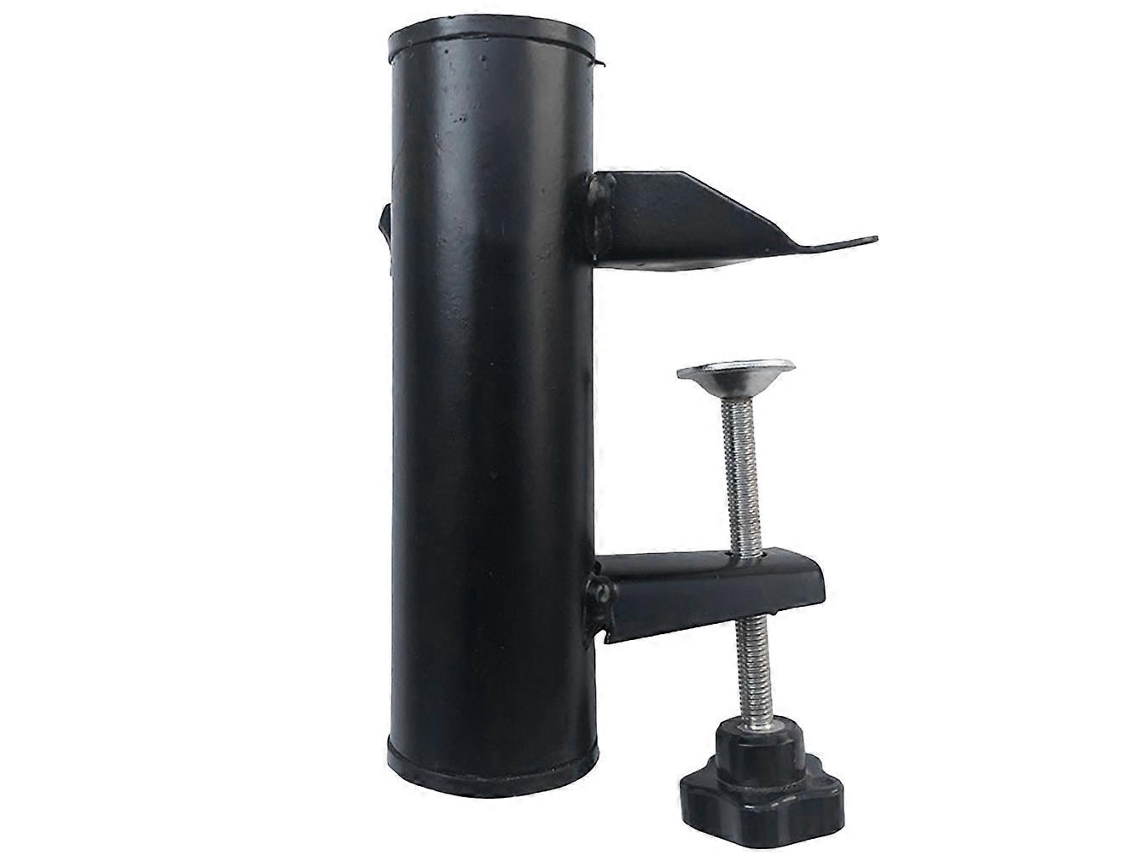 Soporte De Paraguas Para Jardín Con Abrazadera Y Base Pesada Portátil Para Eventos Deportivos Y Recreación Al Aire Libre 15x4cm Negro