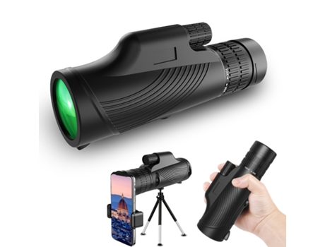 Telescopio Monocular INF 10-30X42 Zoom con Pinza de Telefone