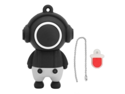 Unidad Flash Usb De Dibujo Animado De Músico Pvc De Alta Velocidad, Almacenamiento Portátil, Negro, 128g