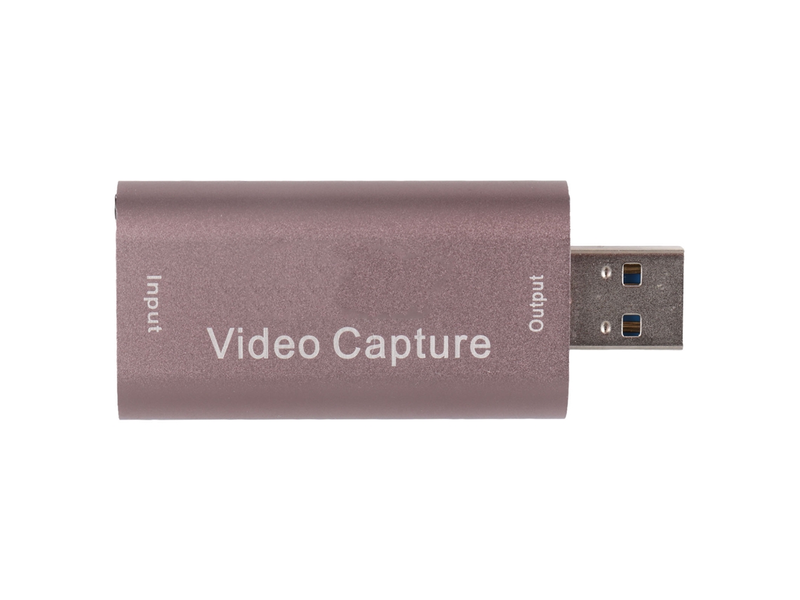 Tarjeta De Captura De Vídeo Usb Hd De Aluminio 1080p A 60 Hz Para Retransmisiones En Directo, Educación Y Videojuegos.
