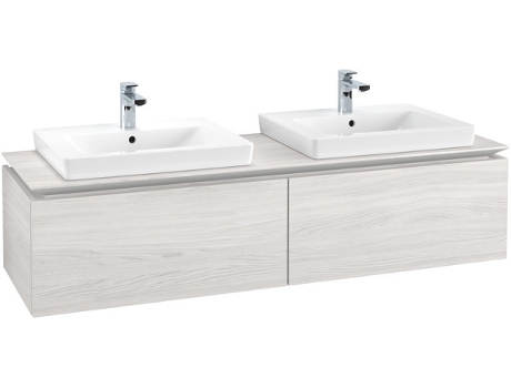 Mueble de tocador Villeroy &amp Boch Legato B676 1600x380x500mm 2 lavabos