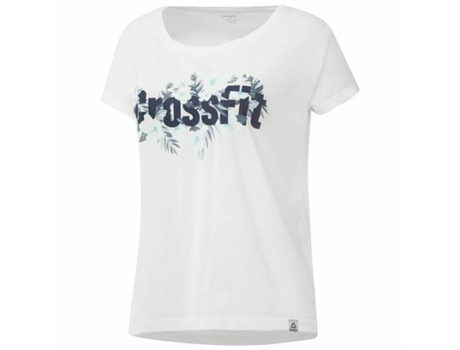 Camiseta de Manga Corta Mujer REEBOK Floral Easy Crossfit Blanco (XS - Blanco)