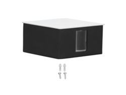 2026-lámpara De Pared Led Beam Cuadrada Retro Luz Cálida 3w Iluminación Unilateral Ac85-265v Para Hotel Shell Blanco