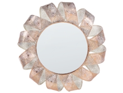 Espejo BELIANI Mangalore de Metal Blanco 54x4x54
