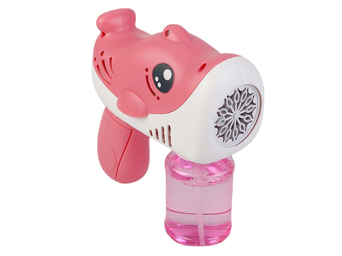 Máquina De Burbujas Con Diseño De Delfín, A Prueba De Fugas, 12 Agujeros, Automática, Rosa, Para Niños Y Uso En Exteriores.