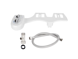 Accesorio De Bidé Para Inodoro Con Doble Boquilla, Ajuste De Presión Y Autolimpieza, Blanco.