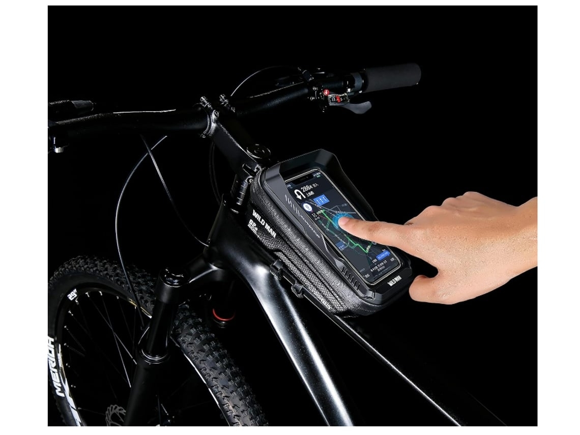 Bolsa para cuadro de bicicleta, impermeable, para ciclismo, soporte para teléfono y tubo superior delantero de bicicleta Gusshious