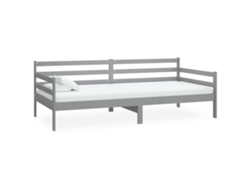 Maison Exclusive - Sofá Cama Sin Colchón Madera Maciza De Pino Gris 90x200 Cm