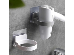 Soporte de pared para secador de pelo de ABS de alta calidad, estante organizador para baño, estante de almacenamiento P GOKOCO