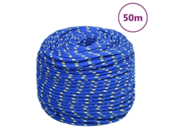 Cuerda De Barco Polipropileno Azul 8 Mm 50 M