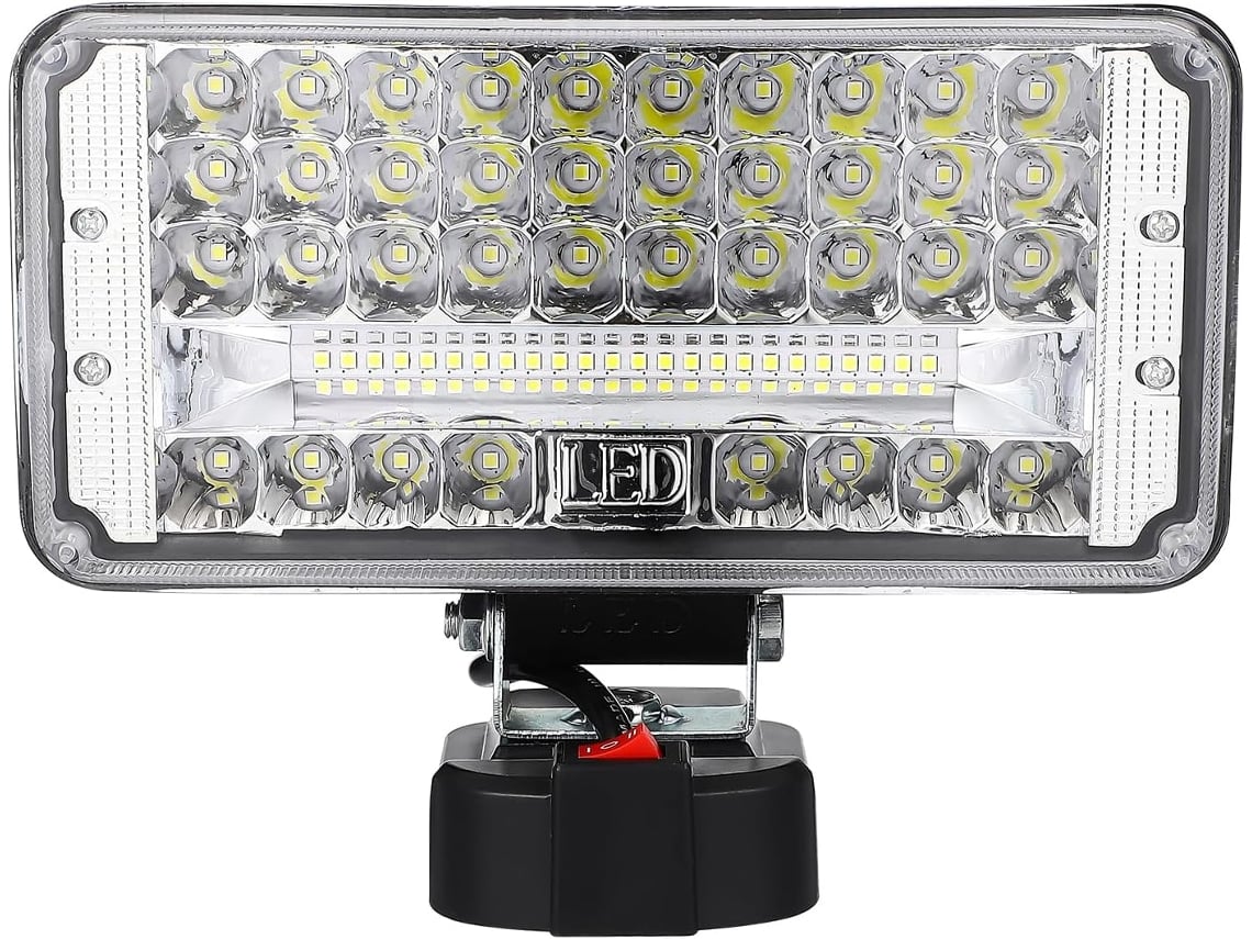 Luz De Trabajo Led, Lámpara De Banco Portátil, Foco A Pilas Para Acampar Al Aire Libre.