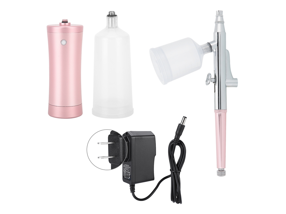 Kit De Aerógrafo Multifuncional Con Compresor Recargable Para Pintar Uñas.