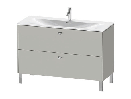 Mueble de lavabo DURAVIT Brioso vertical 122,0 x 47,9 cm 2 cajones incl. recorte de sifón y delantal para lavabo Viu 234412