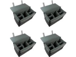Juego De 4 Estuches Protectores Acolchados Para Cámaras Réflex, Objetivos Y Accesorios.
