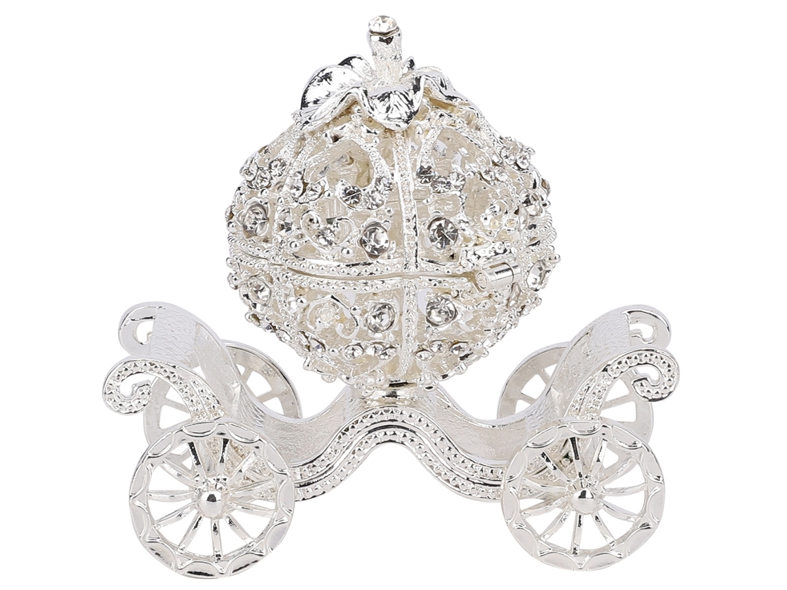 Carruaje De Calabaza Decorado Con Diamantes De Imitación, Joyero, Decoración De Mesa, Manualidades
