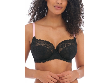 Sujetador de Mujer FREYA Aros Refuerzo Lateral Negro (95 m)