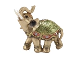 Baok - Estatua de elefante Feng Shui para la prosperidad y la buena suerte, decoración del hogar, regalo de bienvenida, verde