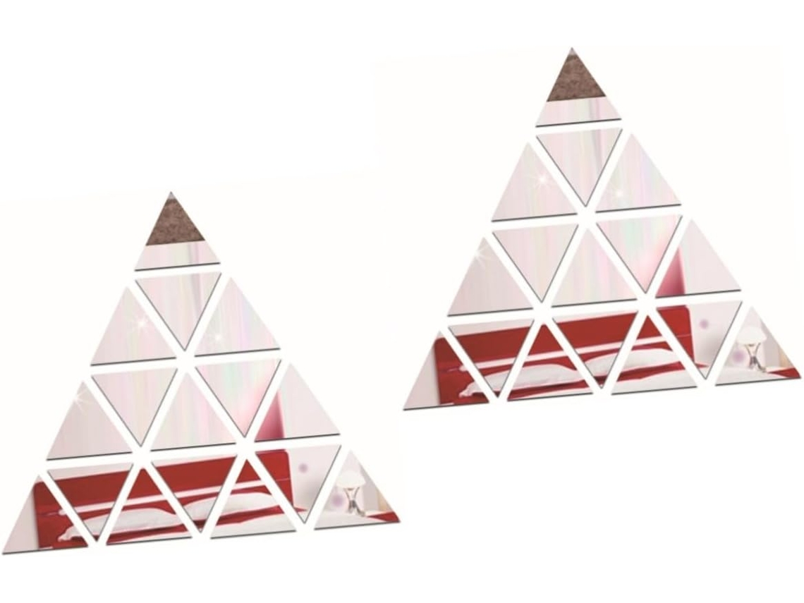 2 Pegatinas De Pared Autoadhesivas Con Forma De Pirámide