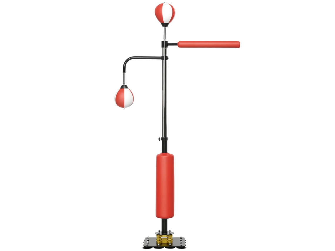 Soporte Sportnow Doble Speedball Barra Giratoria 107x36x140-205cm
