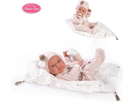 MuÁÂÁÂÁÂÁ±eca ANTONIO JUAN Recien Nacida Lea Parejita Manta Estrellitas 42Cm (Edad MÁÂÁÂÁÂÁ nima: 3 AÁÂÁÂÁÂÁ±os)...