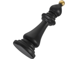 Escultura Ajedrez Decoración Creativa Estructura Resina Negra Maciza Elegante Portátil Hogar Coche