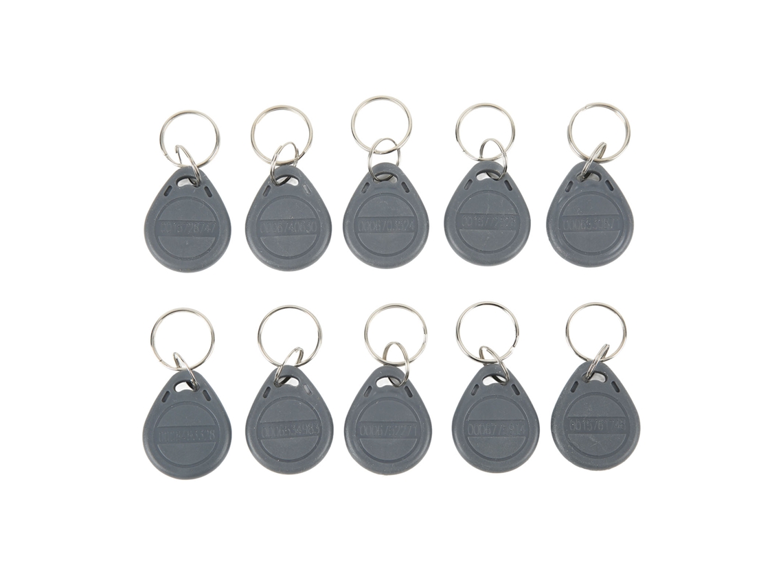 100pcs Llavero Rfid 125khz Sensible Impermeable Para Control De Acceso Parking Comunidad Gris