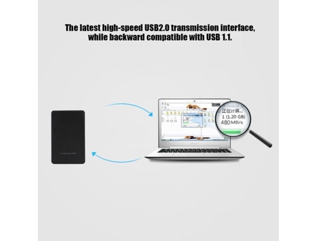 HURRISE 2 Caja De Disco Duro Externo De 5'' Soporte Usb 2.0 2 Tb Sin Tornillos